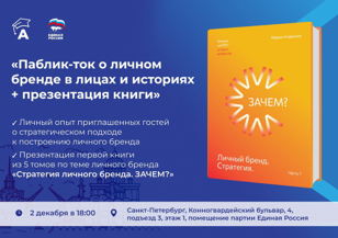 «Паблик-ток о личном бренде в лицах и историях и презентация книги» | Академия МСП