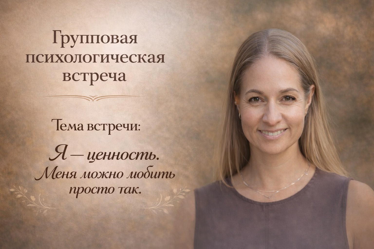 Групповая психологическая встреча. Один вечер — одна тема