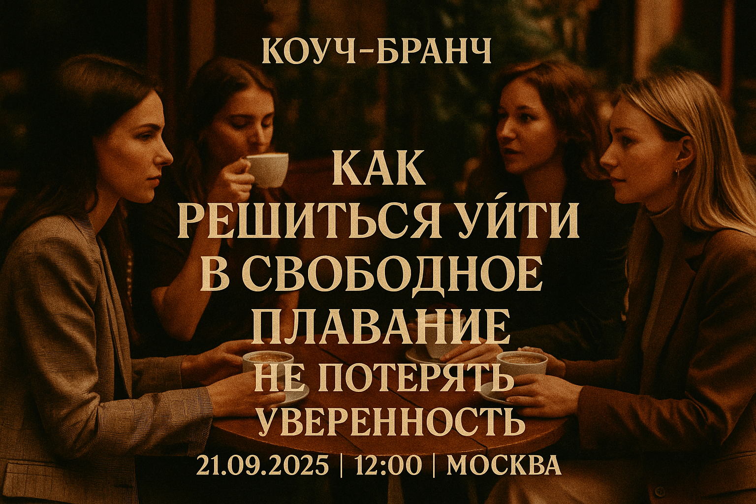 Коуч-бранч «Как решиться уйти в свободное плавание и не потерять уверенность»