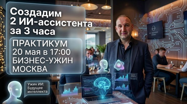 БИЗНЕС-УЖИН Создай двух ассистентов за 3 часа