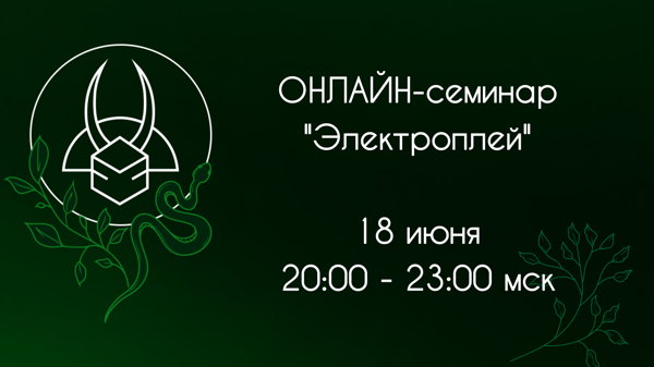 Онлайн семинар по электроплей