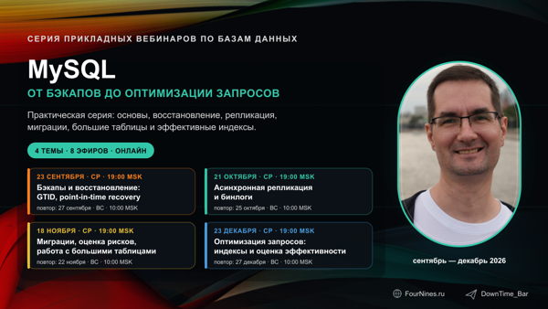 Серия практических вебинаров по базам данных