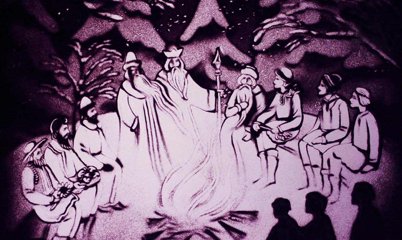 Сказка с органом и песочной анимацией «Двенадцать месяцев»