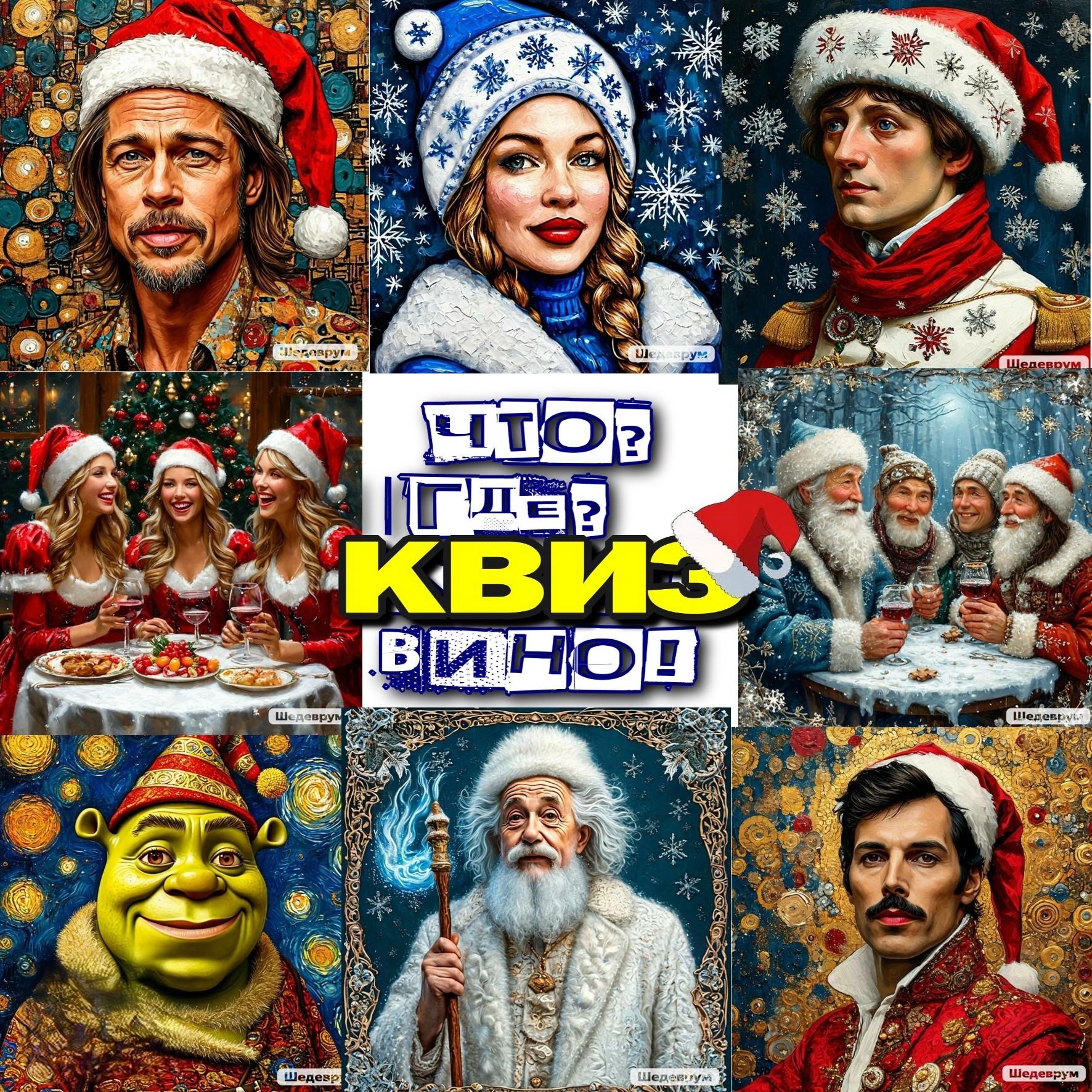 ЧТО? ГДЕ? КВИЗ! ВИНО! НОВЫЙ ГОД и РОЖДЕСТВО 18+