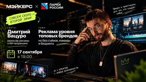 «Реклама уровня топовых брендов, но без съёмок, команды и бюджета»— Дмитрий Ванцуро × MAIKERS