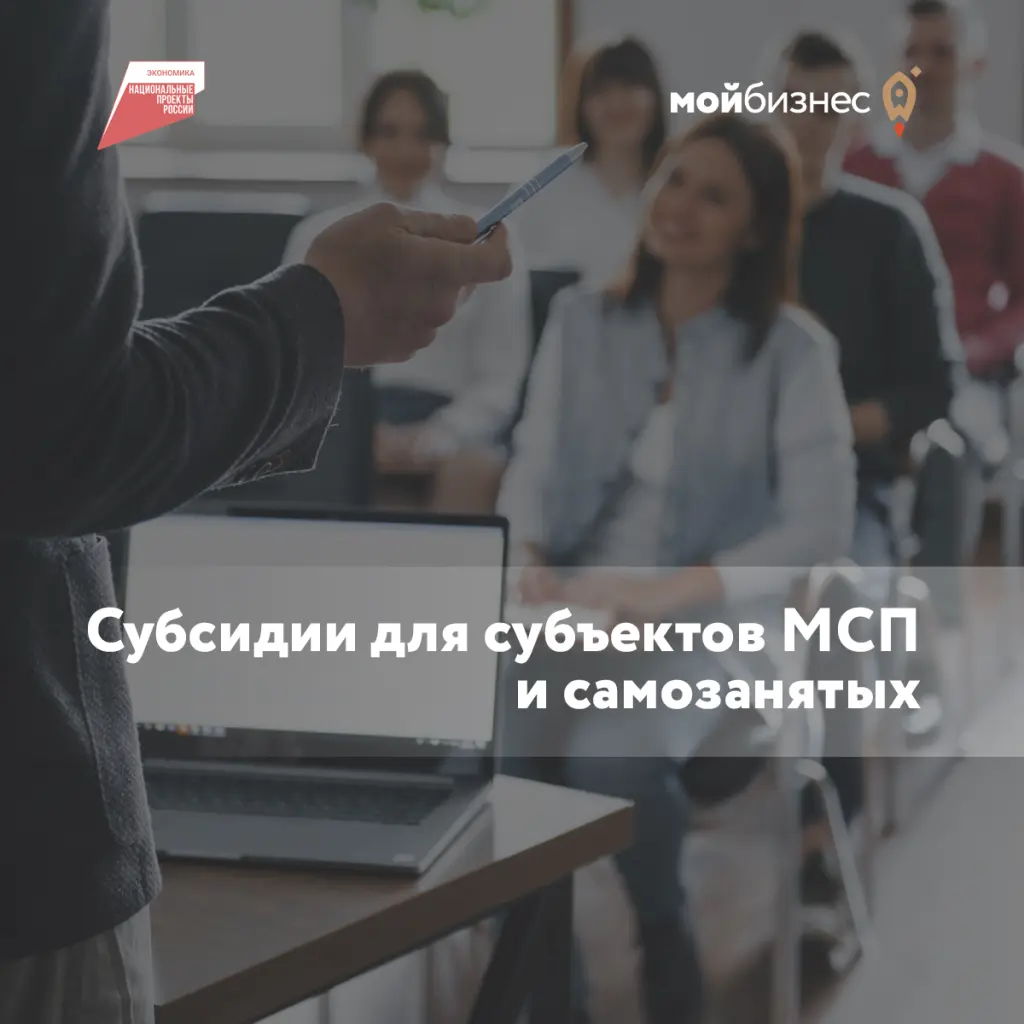 Субсидии для субъектов МСП и самозанятых