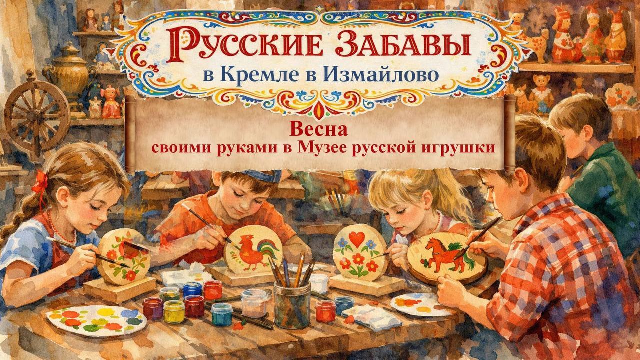 Мастер-класс по росписи в музее русской игрушки