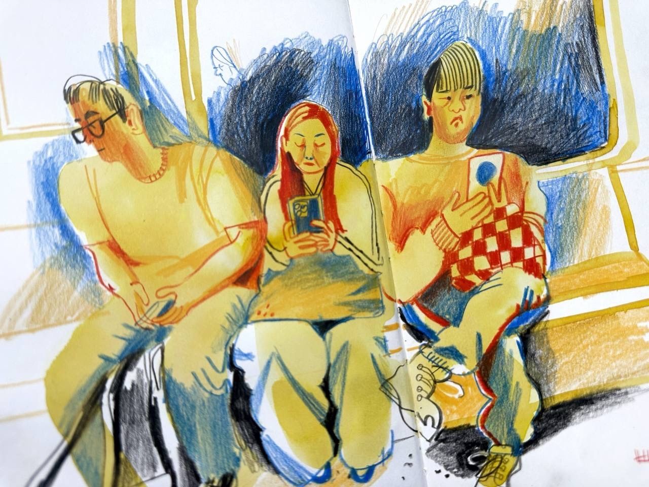 Рисуем людей цветными карандашами: мастер-класс Кати Тиховой в Карте мира