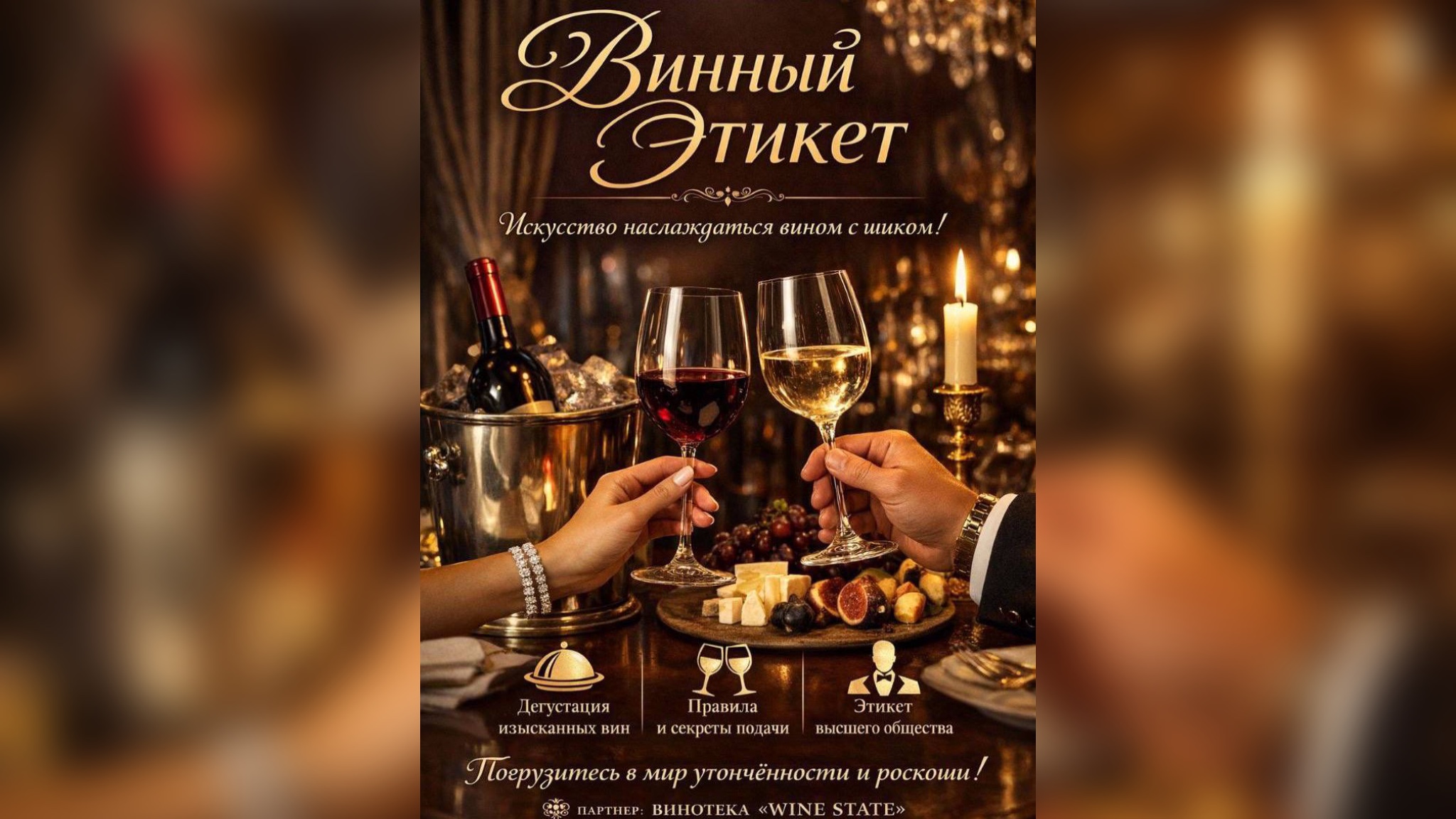 Винная дегустация с сомелье и винный этикет