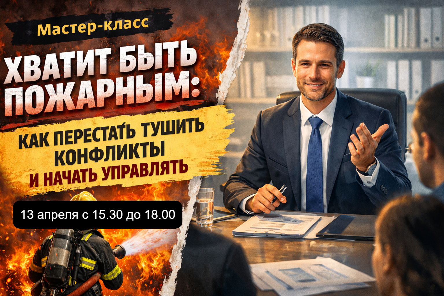 Хватит быть пожарным: как перестать тушить конфликты и начать управлять