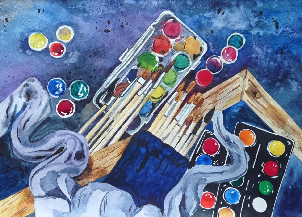 Мастер класс "Часы" спиртовыми чернилами