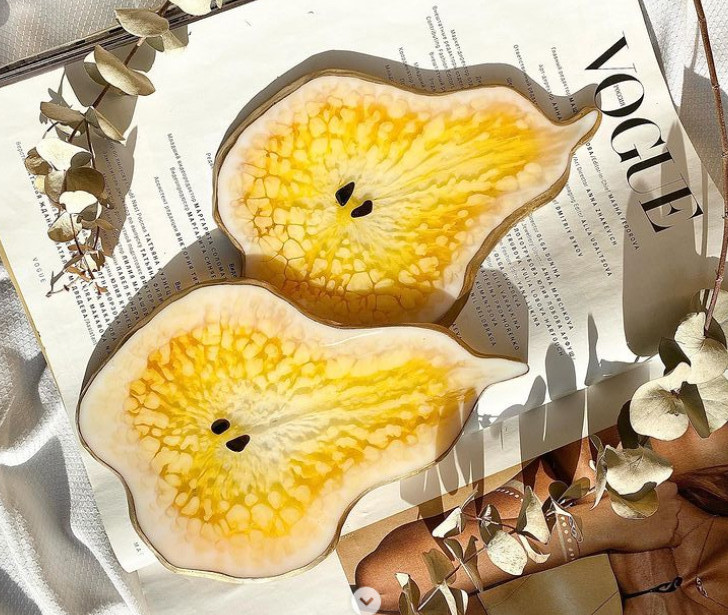 Мастер-класс «фрукты» с эпоксидной смолой