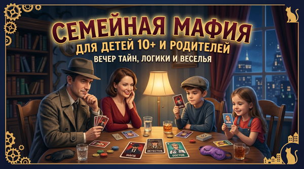 Семейная Мафия» (Игра для детей 10+ и родителей)