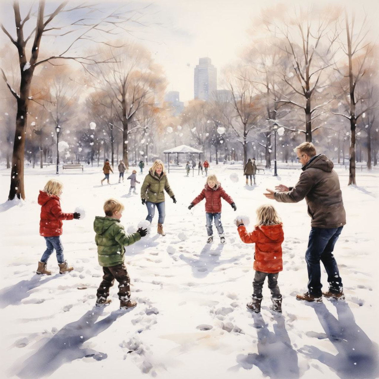 Зимний папа