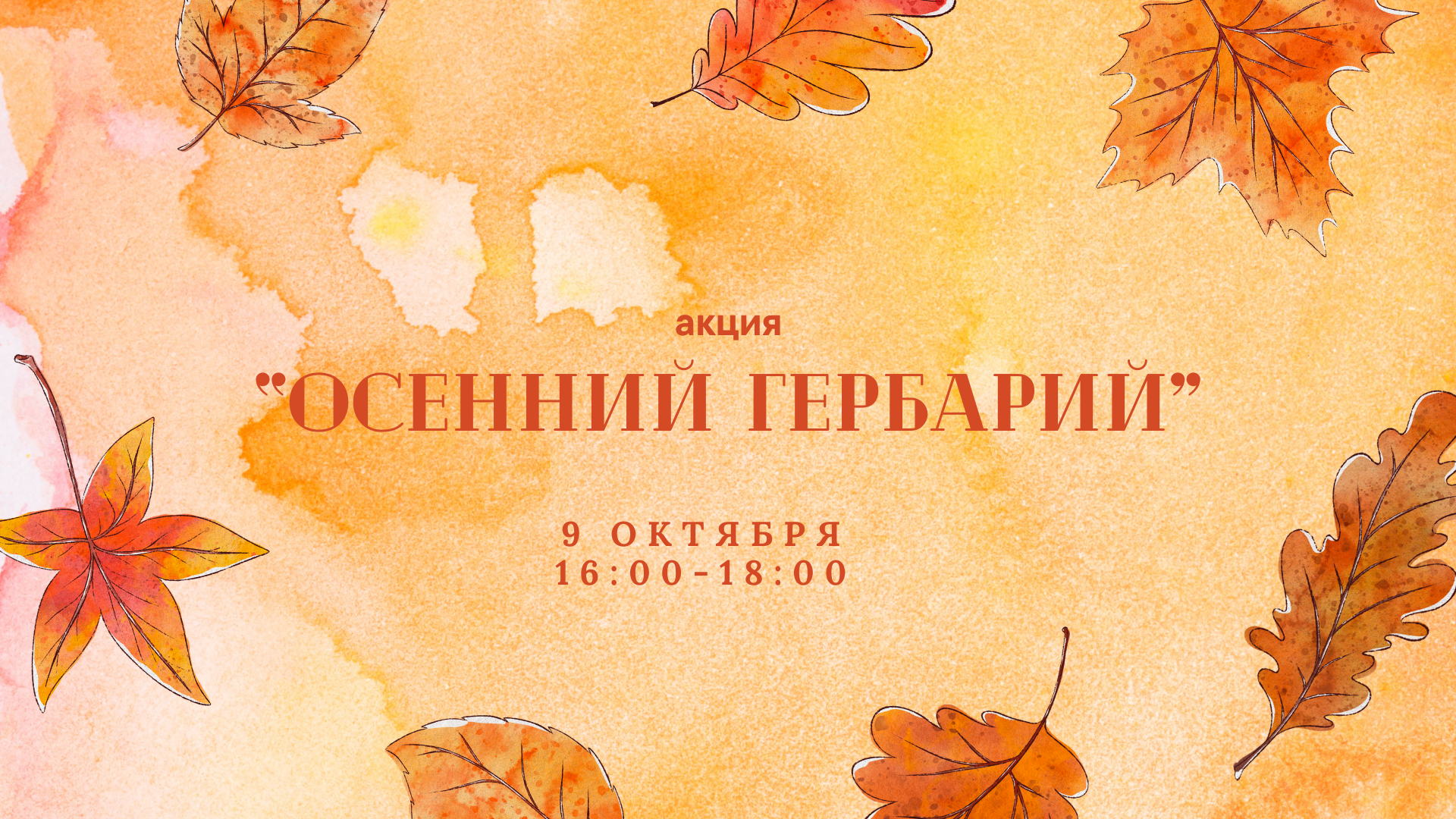 Акция «Осенний гербарий»