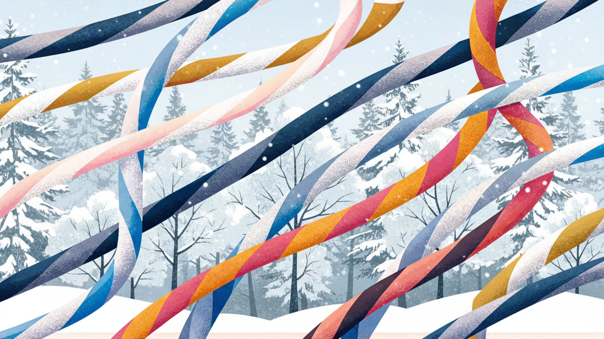 Рисунок объемной линией: извивающаяся проволока