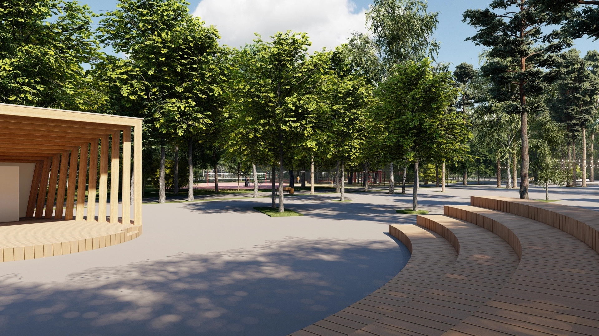 Лето в Летнем парке Уралмаш