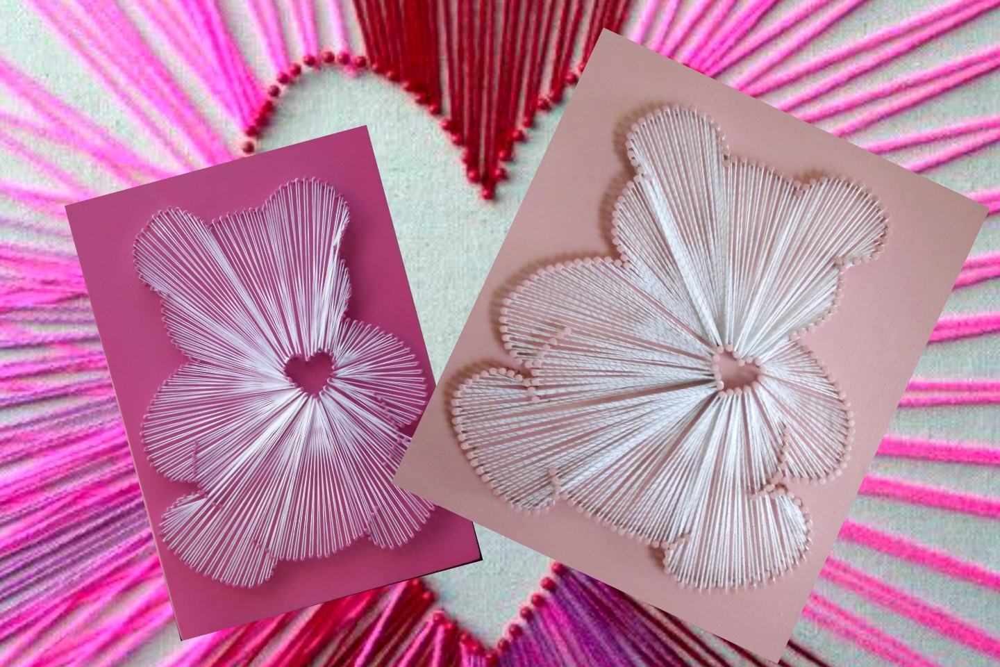 Детский мастер-класс в технике стринг-арт "Мишка с сердцем"