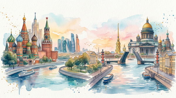 РАЗГОВОРНИЙ КЛУБ на английском: Москва и Санкт-Петербург/Moscow vs St Petersburg (А2+ и выше)