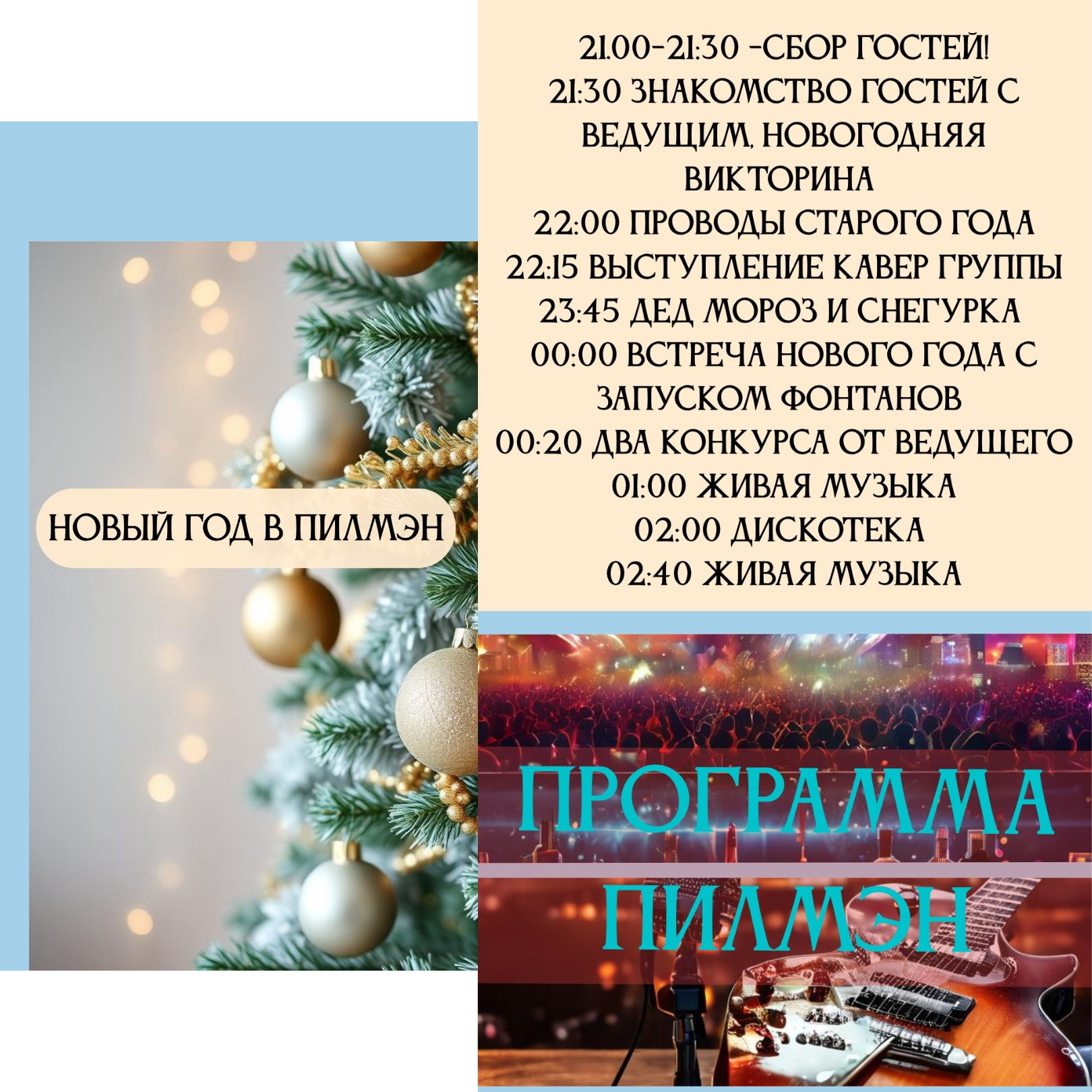 Новогодний вечер в ПилМэН