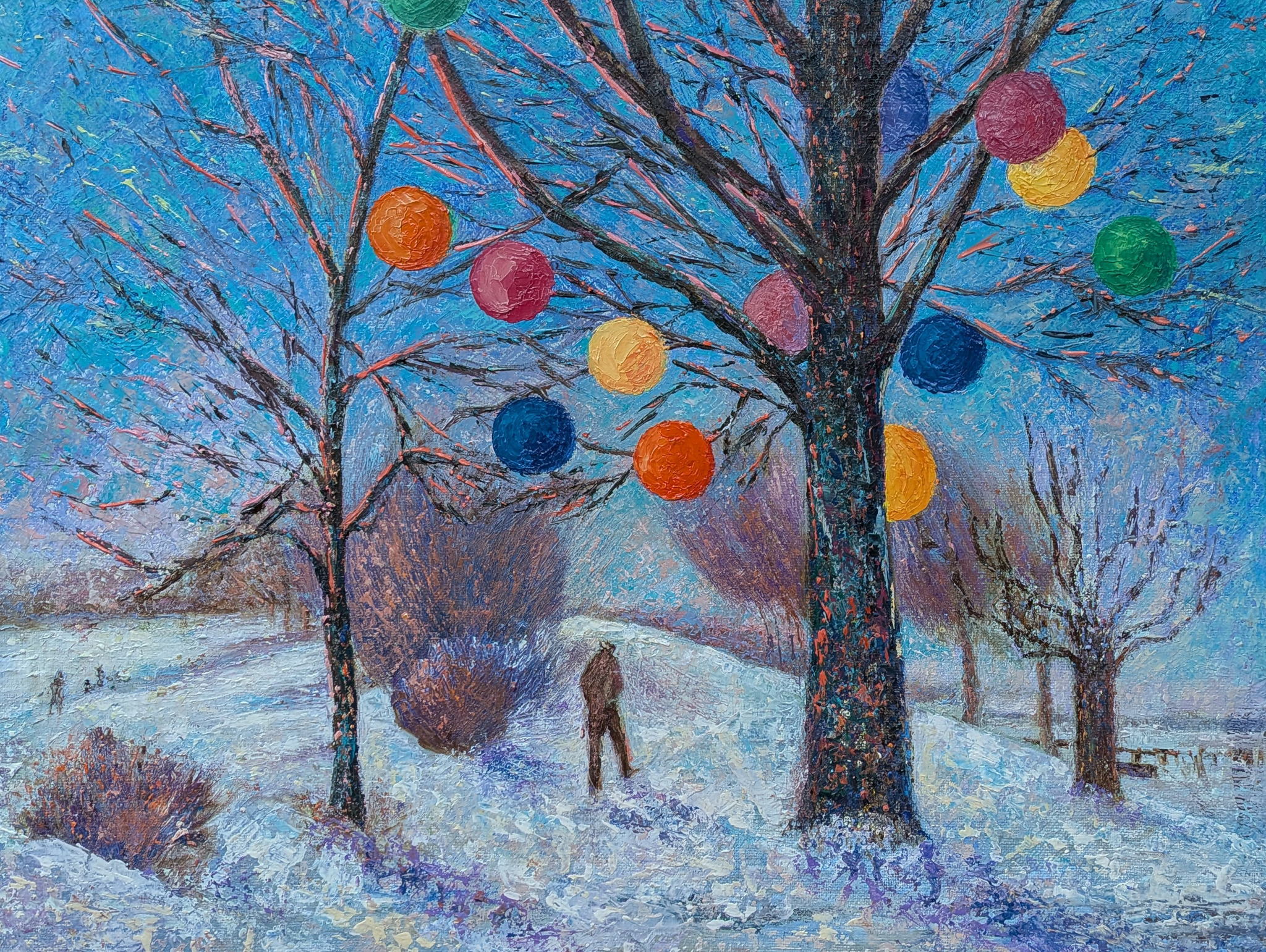 Мастер-класс художницы Нины Ганюшкиной по написанию картины акварелью «Зимнее кружево»