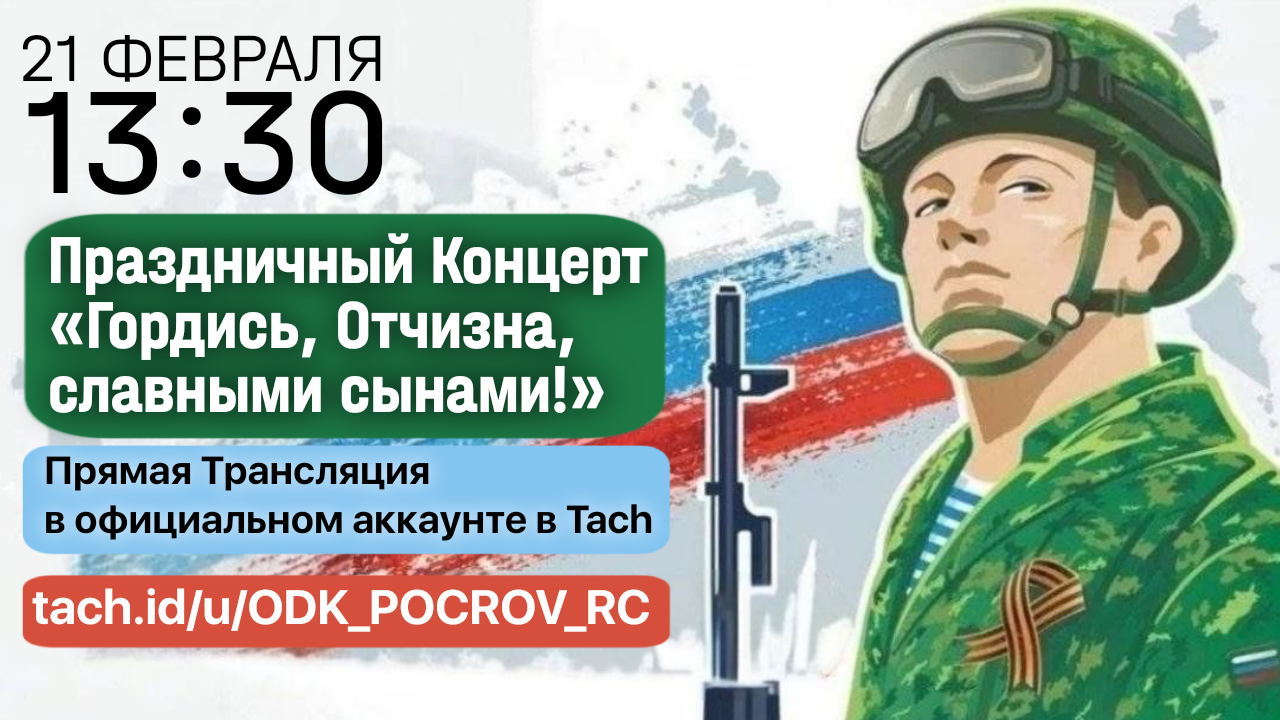 Праздничный концерт «Гордись, Отчизна, славными сынами!», ко Дню Защитника Отечества