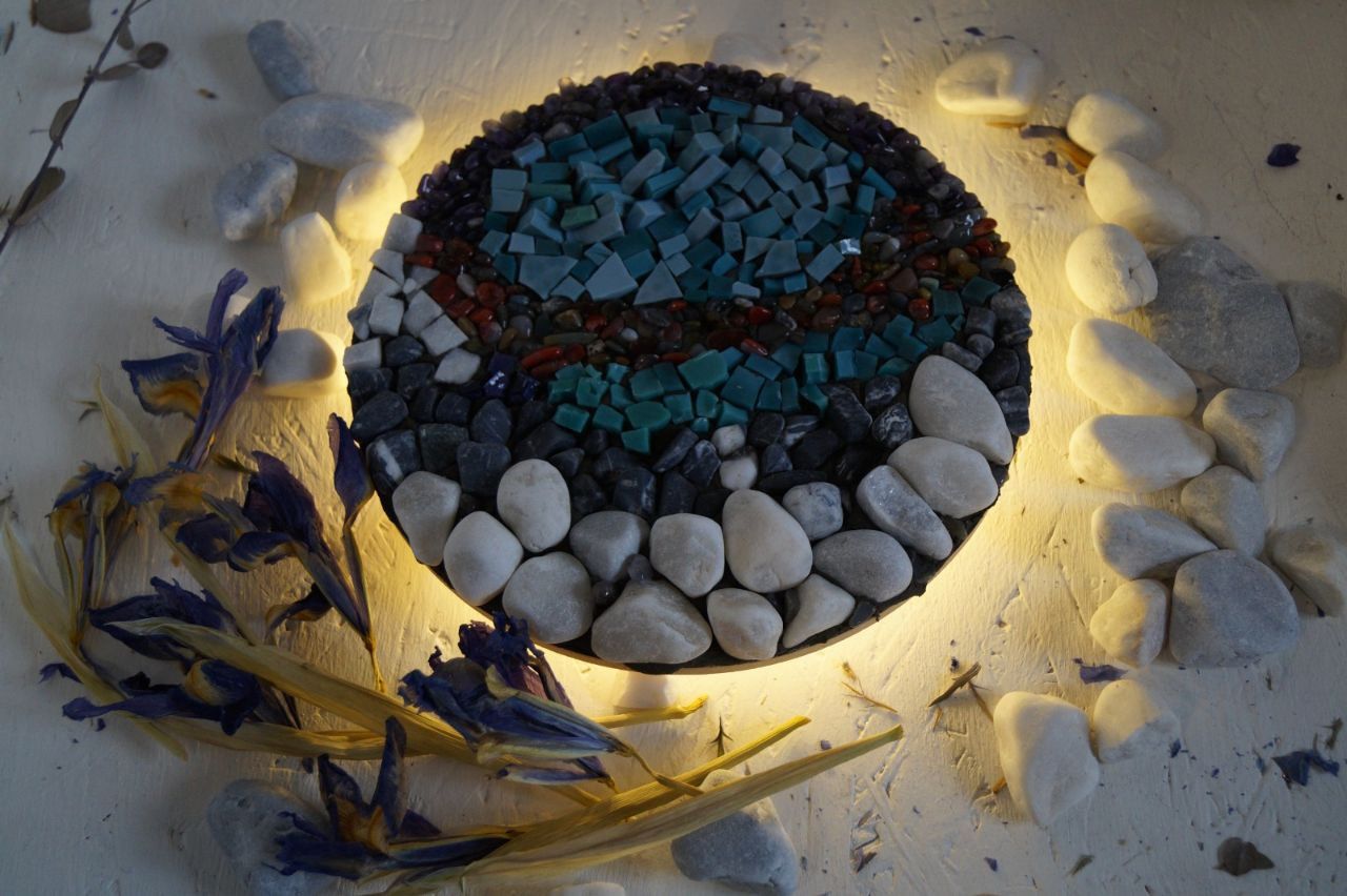 Ирина Баранова мастер-класс «Мозаичные светильники. Техника для начинающих»