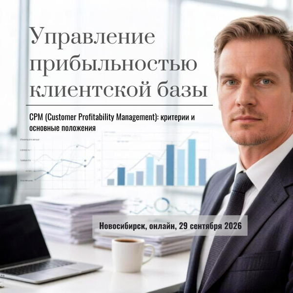 Вебинар: «Управление прибыльностью клиентской базы (CPM): критерии и основные положения»