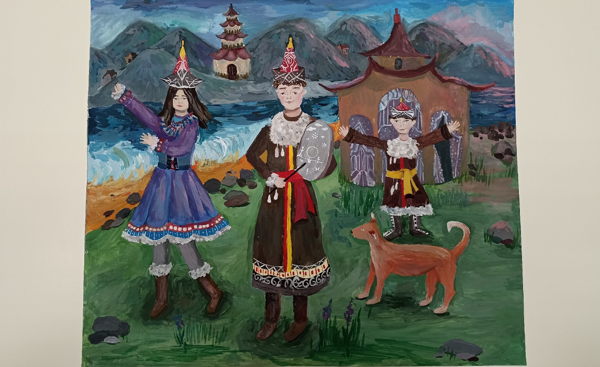 Художественная выставка детского рисунка «Народы, что стоят плечом к плечу»