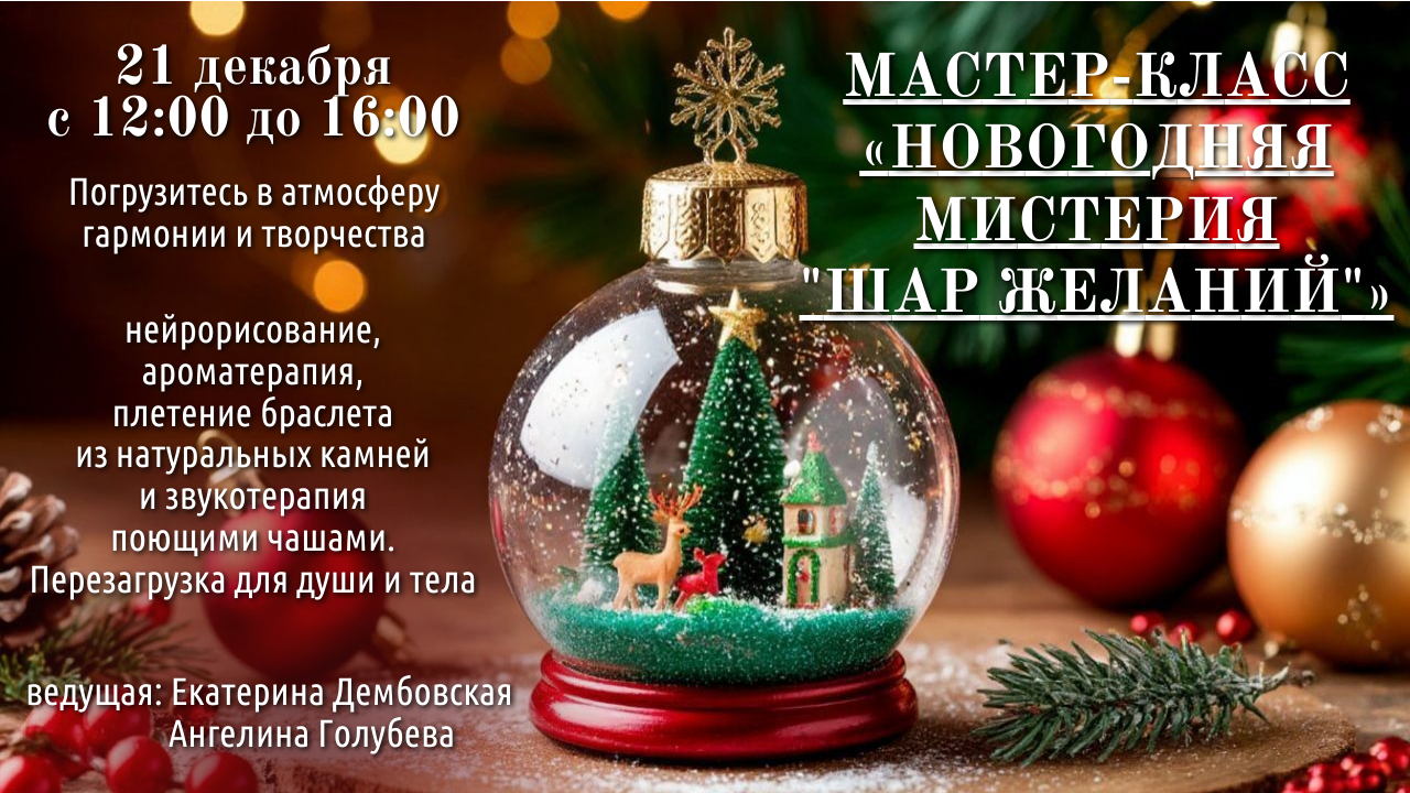 Мастер-класс «Новогодняя мистерия "Шар желаний"»