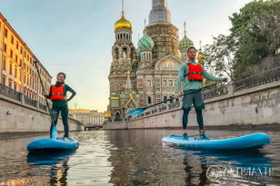 На SUP-бордах по Питеру. Исторический центр.