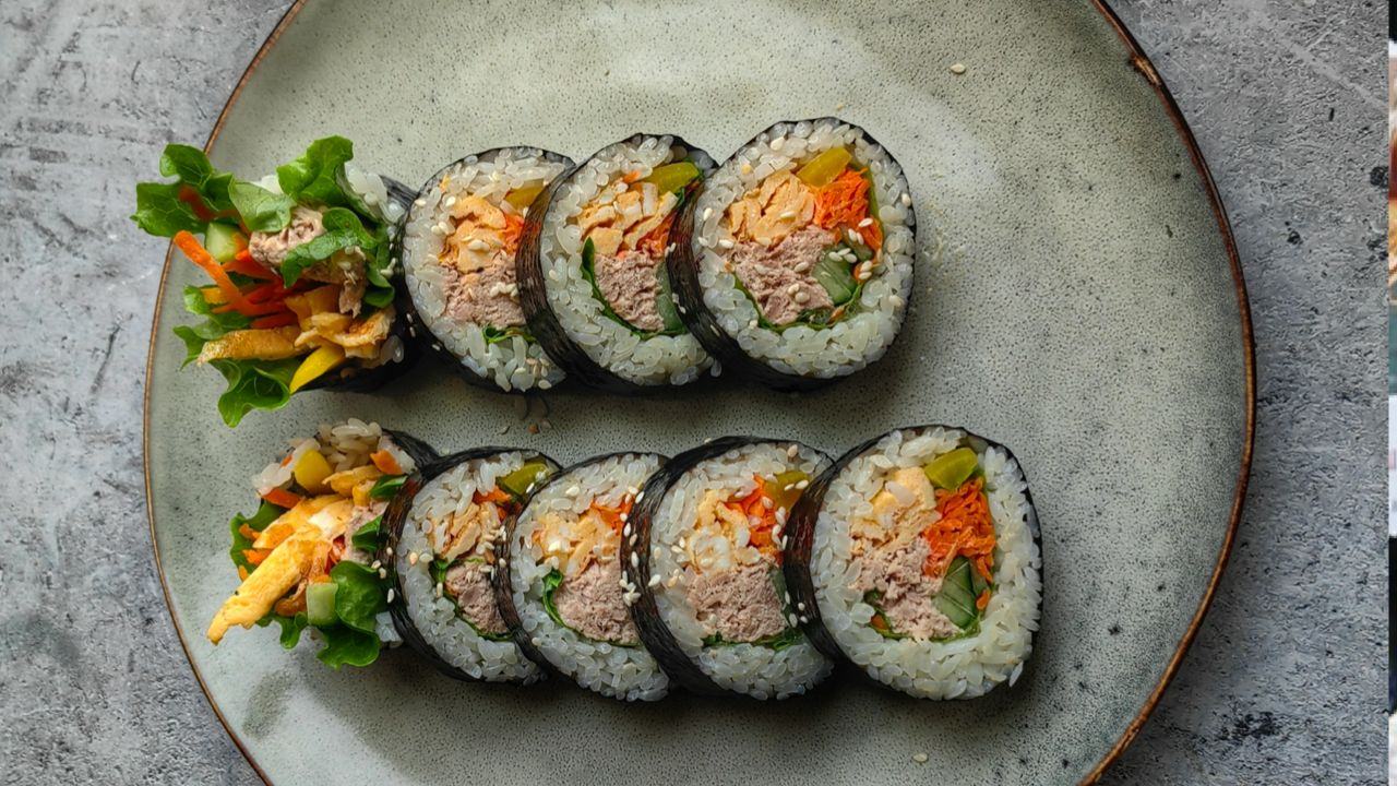 Корейское барбекю, кимбапы и вино