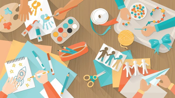 Плейсмат в стиле гжель