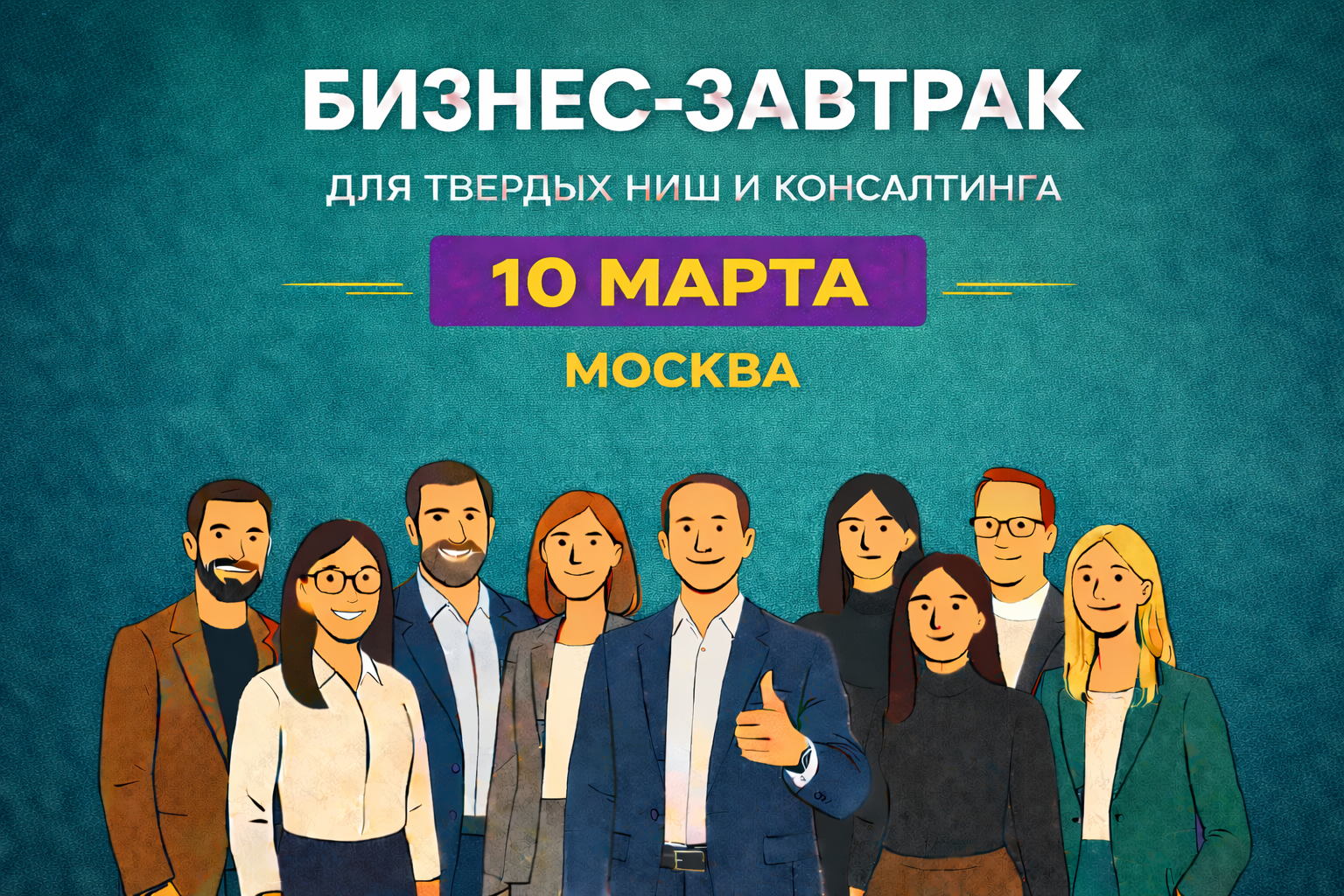 Бизнес завтрак для твердых ниш и консалтинга