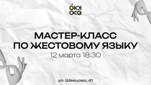 Мастер класс по  русскому жестовому языку. 