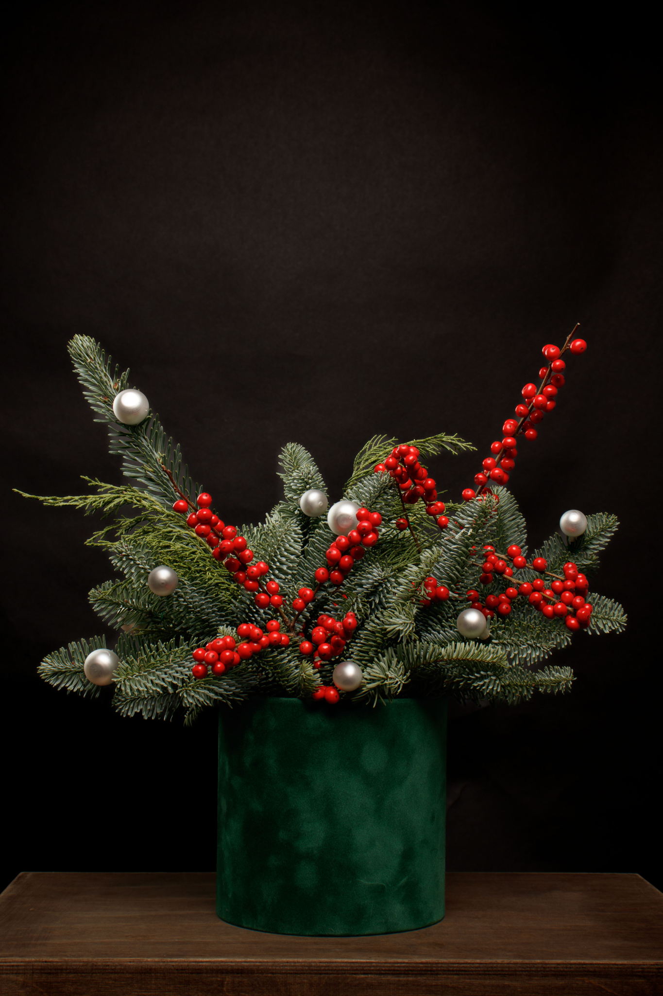 Новогодний мастре-класс "Композиция из Нобилиса и Остролиста"