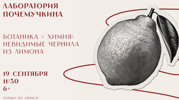 Лаборатория Почемучкина "Ботаника + Химия: невидимые чернила из лимона"