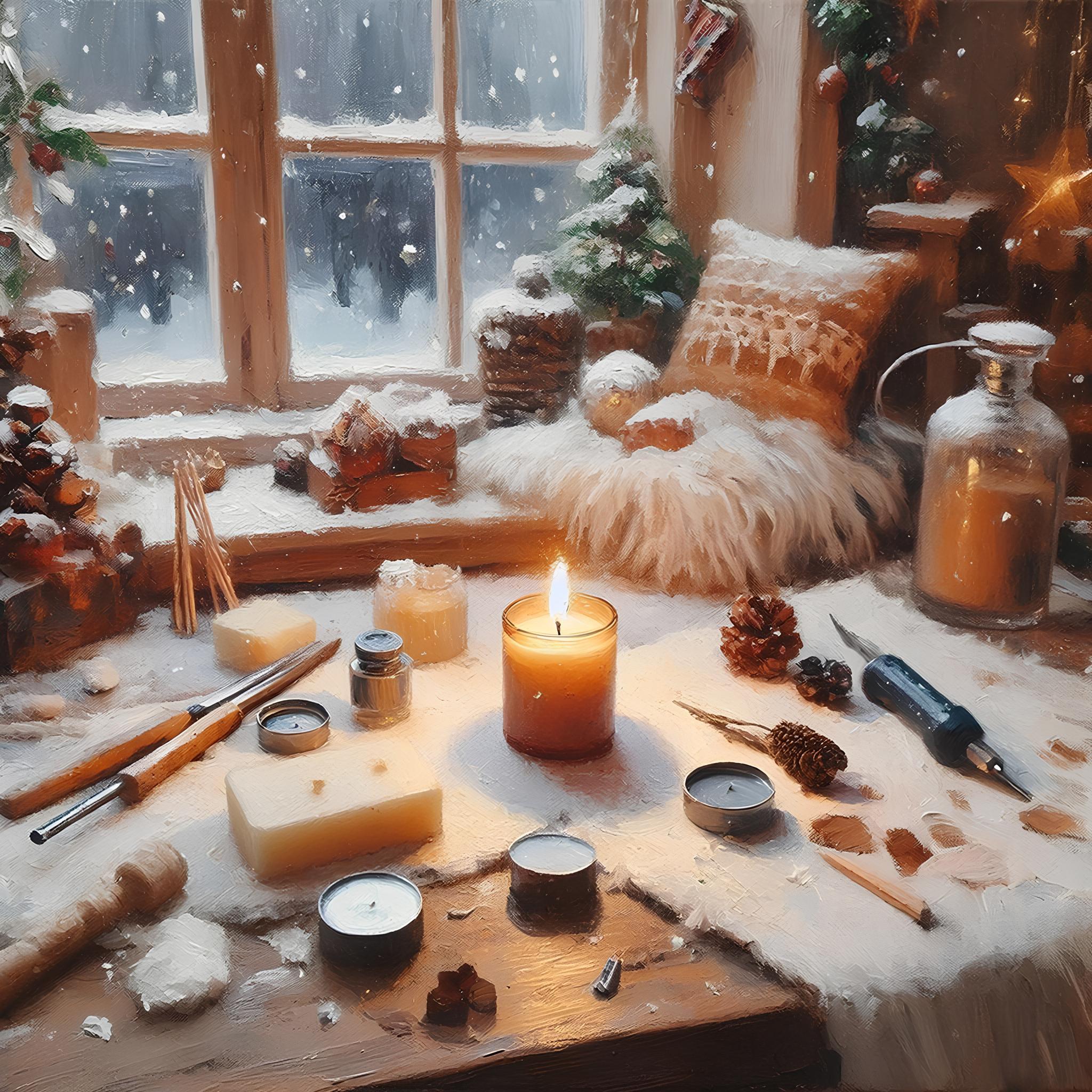 Вощеная свеча