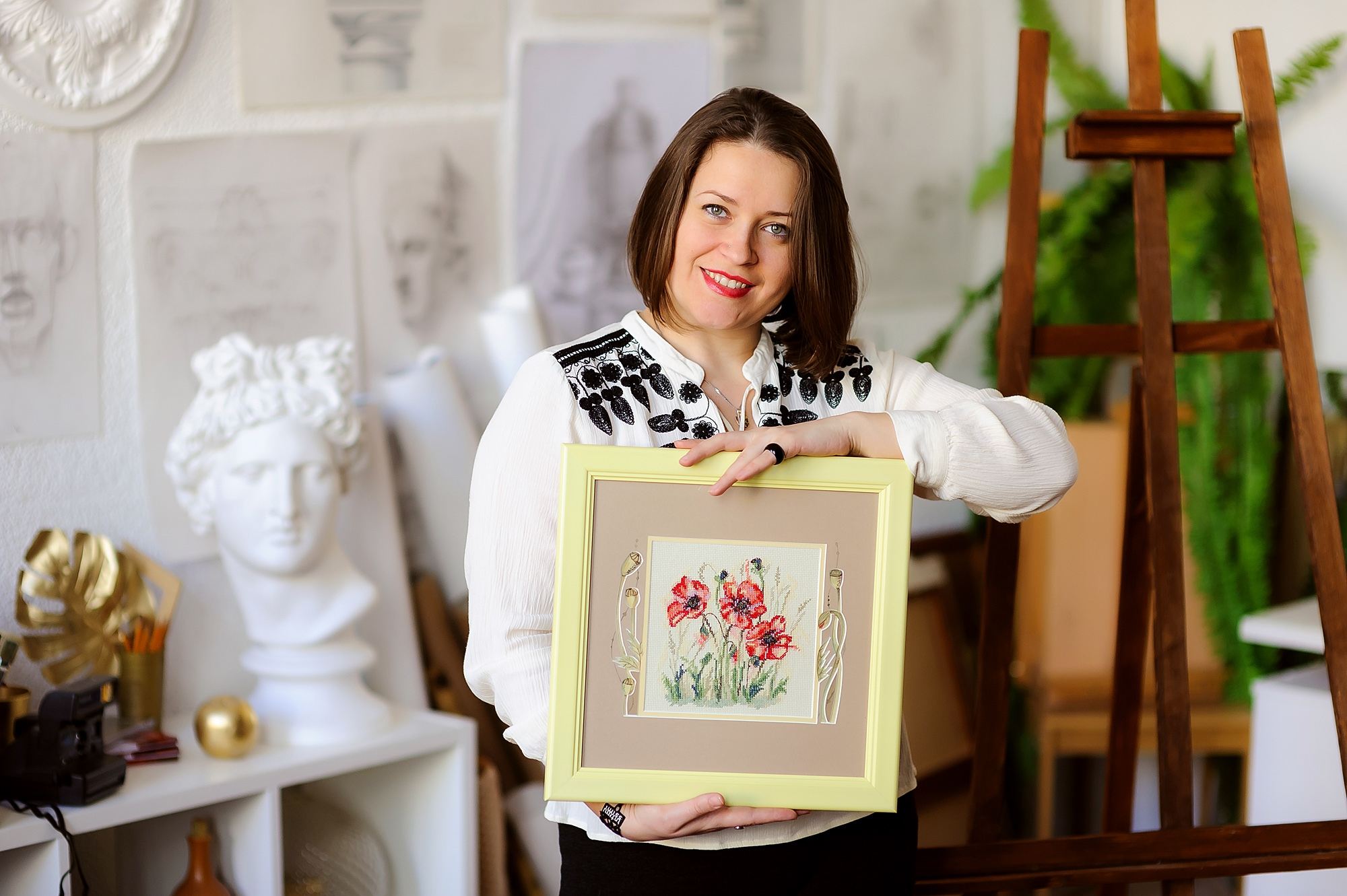 Дизайнер Мар_Го на встрече клуба «Вышиваем в Пушкинке»