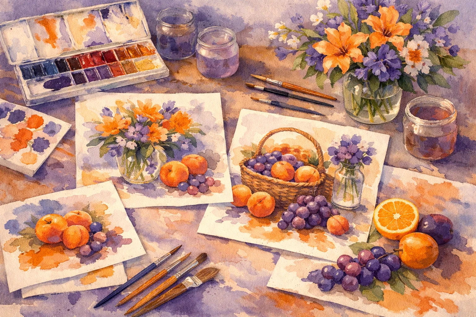 Мастер-класс «Фрукты и цветы»