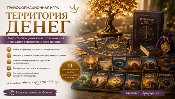 Трансформационная игра «Территория денег»