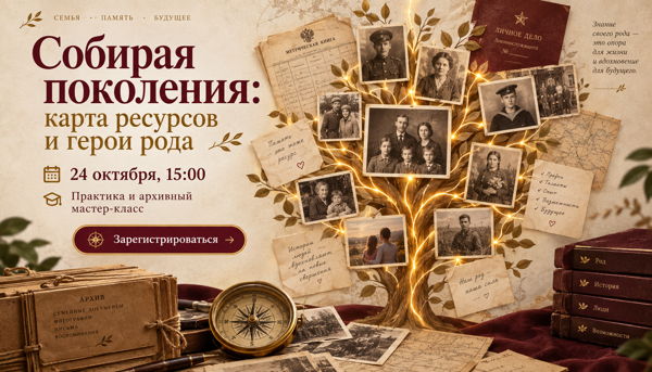 в 15:00 — третья встреча цикла «Собирая поколения»