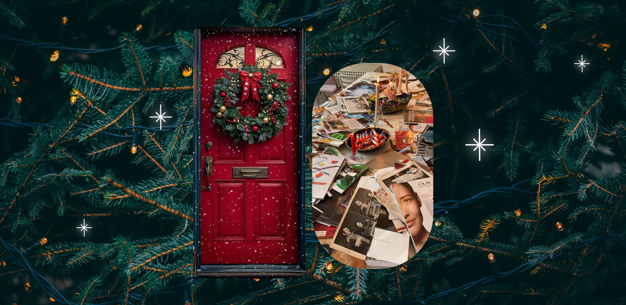 Мастер-классы "Рождественский коллаж" и "Дверь в Новый год"