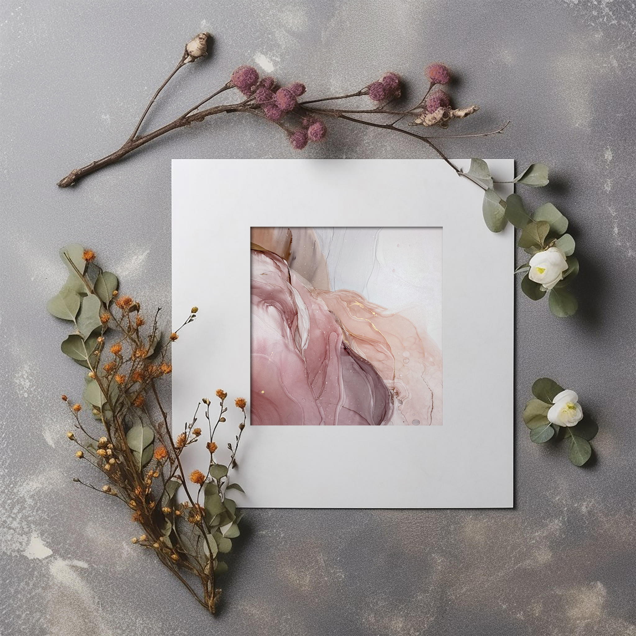 Мастер-класс: Рисование интерьерной картины спиртовыми чернилами