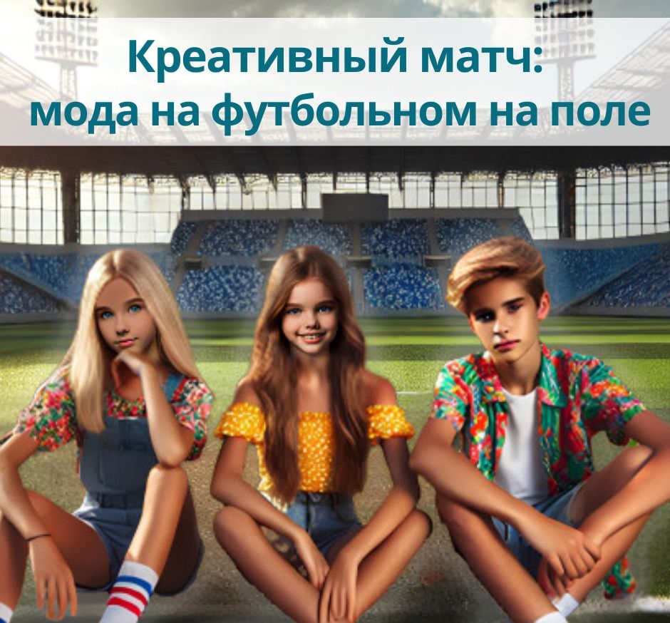 "Креативный матч: мода на футбольном на поле"