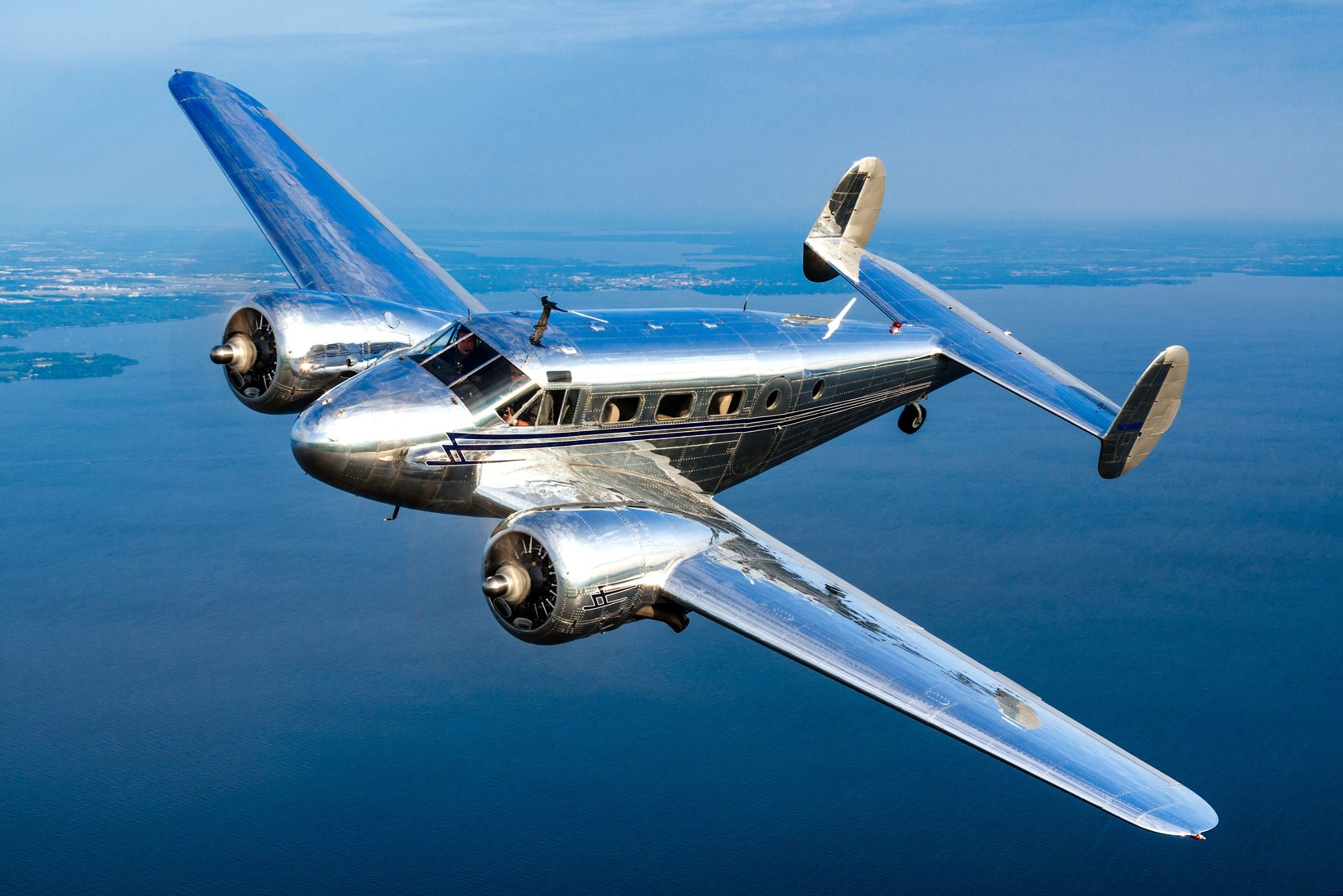 Модель самолета в истории мировой авиации. Beechcraft c-45. Beechcraft 18