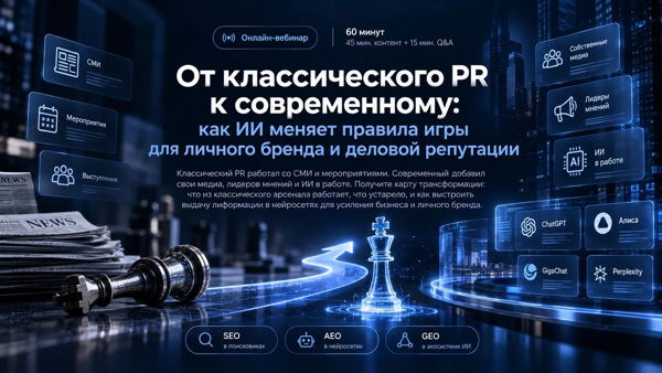 От классического PR к современному: как ИИ меняет правила игры для личного бренда и деловой репутации