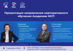 Презентация направления корпоративного обучения Академии МСП