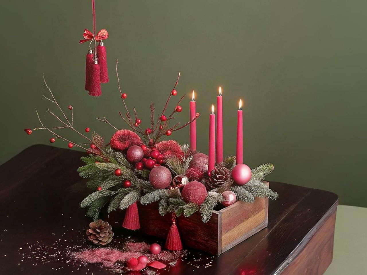 Досуг с Quercus: Мастер-класс по созданию новогодней композиции из еловых веток