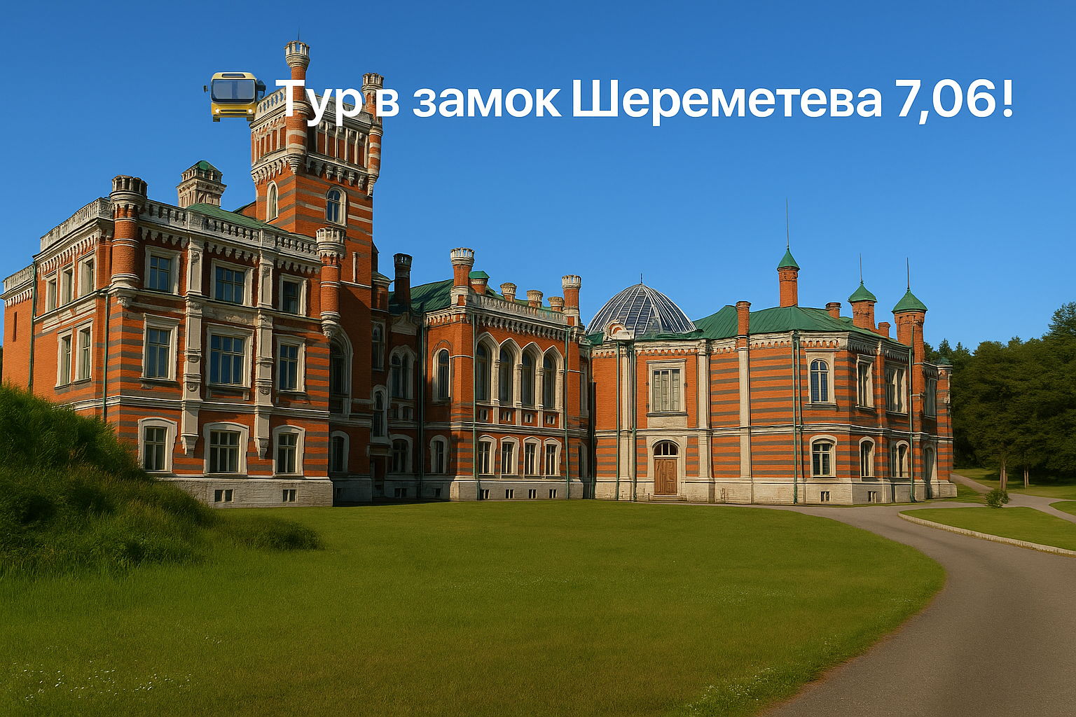 Тур в замок Шереметева 7.06 (выезд из Казани, обед включен)